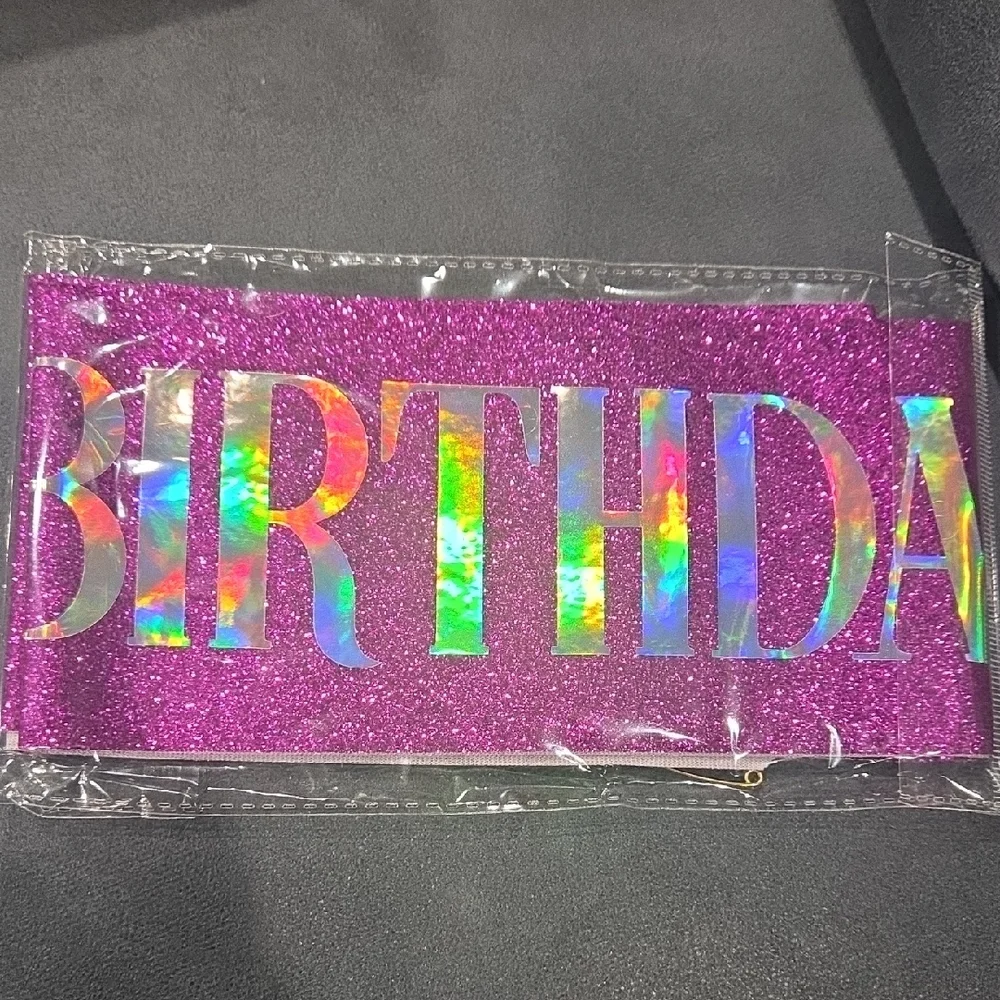 Purple Birthday Girl Sash and Headband